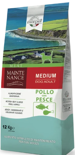 Marpet Maintenance Pollo/Pesce Cibo Secco Per Cani Adulti Taglia Medium Sacco 12 Kg