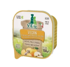 Marpet Vegan Dog Patate/Mela/Fagioli Cibo Umido Per Cani Adulti Vaschetta 150g