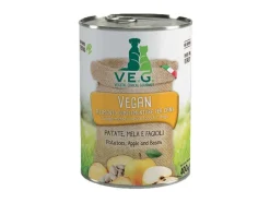 Marpet Vegan Dog Patate/Mela/Fagioli Cibo Umido Per Cani Adulti Scatoletta 400g