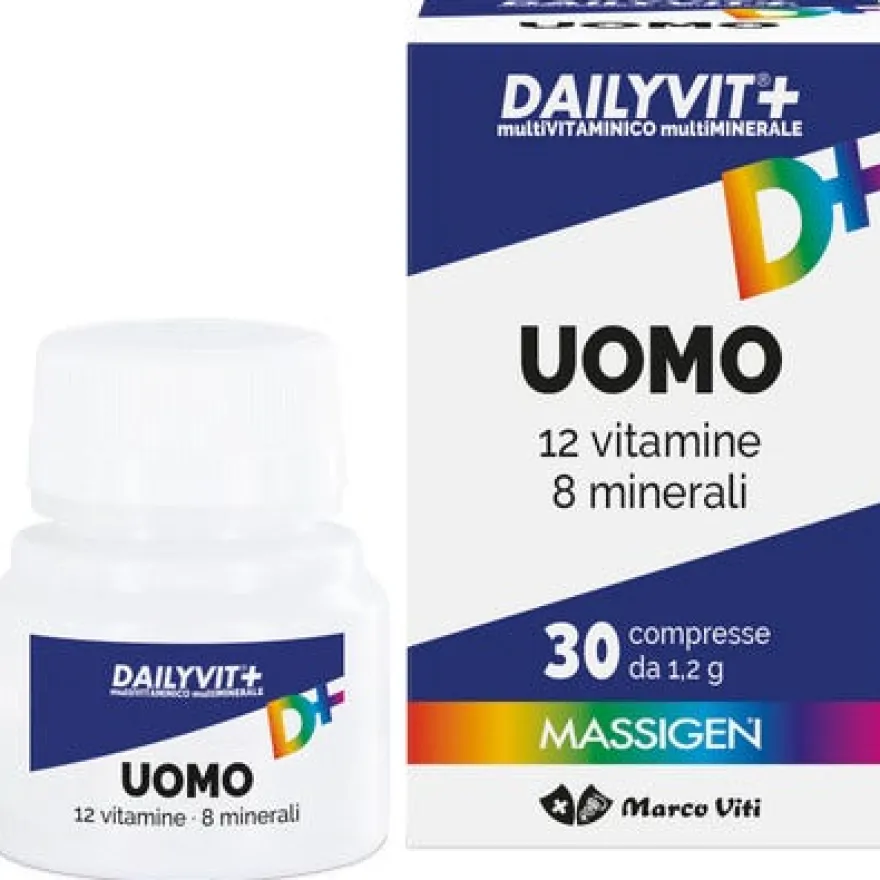 Massigen Dailyvit+ Uomo Multivitaminico E Multiminerale 30 Compresse Rivestite