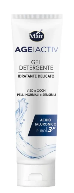 Matt Age Activ Gel Detergente Idratante Viso E Occhi Con Acido Ialuronico 150ml