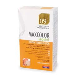 Maxcolor Vegetal Tinta 09 Biondo Chiaro Naturale Cenere 140ml