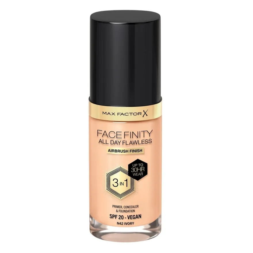 Max Factor Fondotinta Facefinity All Day Flawless 3In1 N42 Ivory 30ml