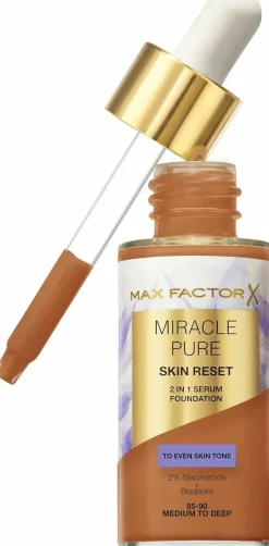 Max Factor Fondotinta Miracle Pure Skin Reset 2 in 1 Siero 30ml - Medium To Deep