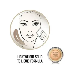 Max Factor Miracle Touch Fondotinta Coprente Con Acido Ialuronico 075 Golden