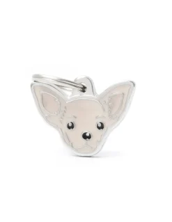 Medaglietta Per Cani Personalizzata Chihuahua Color Crema