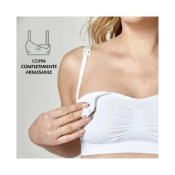 Medela Keep Cool Reggiseno Traspirante Gravidanza E Allattamento Bianco Taglia XL