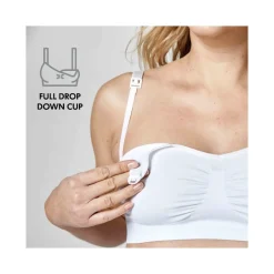 Medela Reggiseno Gravidanza/Allattamento Keep Cool Ultra Bianco Taglia XL