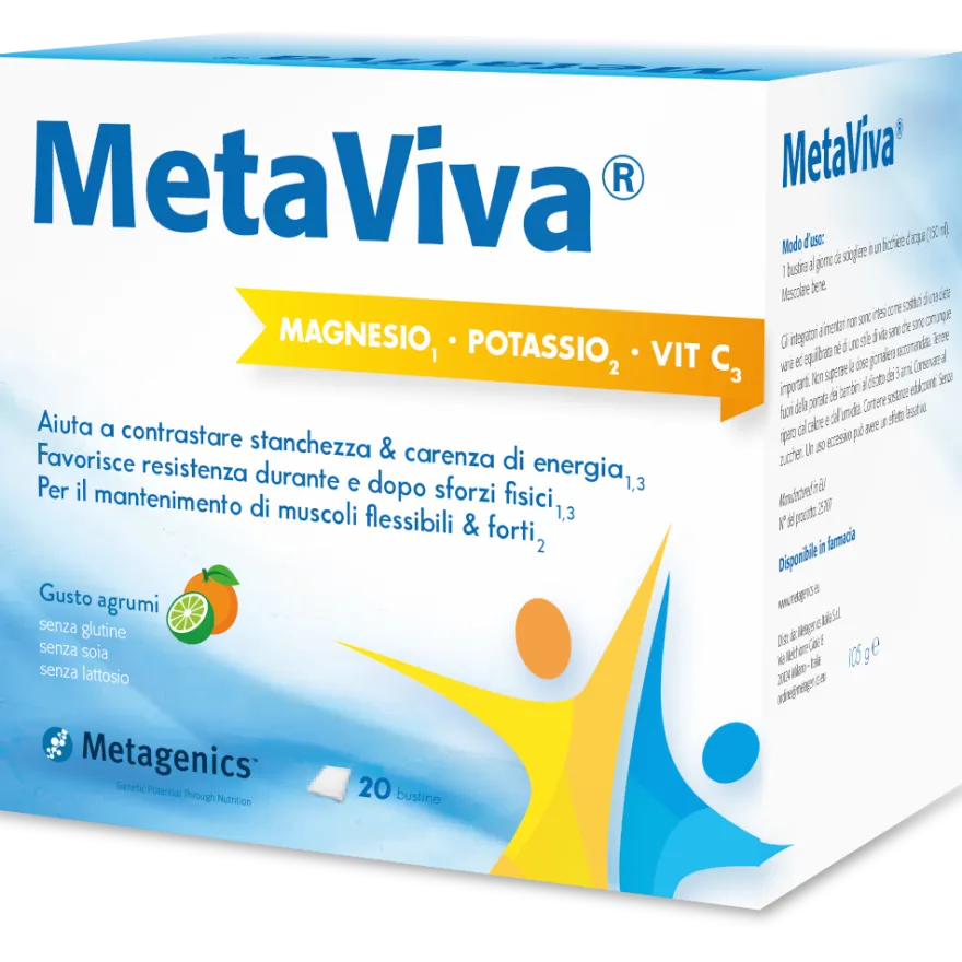 Metaviva Magnesio Potassio Vitamina C 20 Bustine