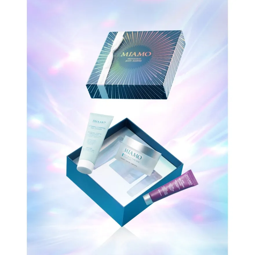 Miamo Cofanetto Anti-Aging Restructuring Cream 24h 50ml + Vitamin Complex Milk Cleanser 50ml + Anti-Glycoxidant Masque 10ml