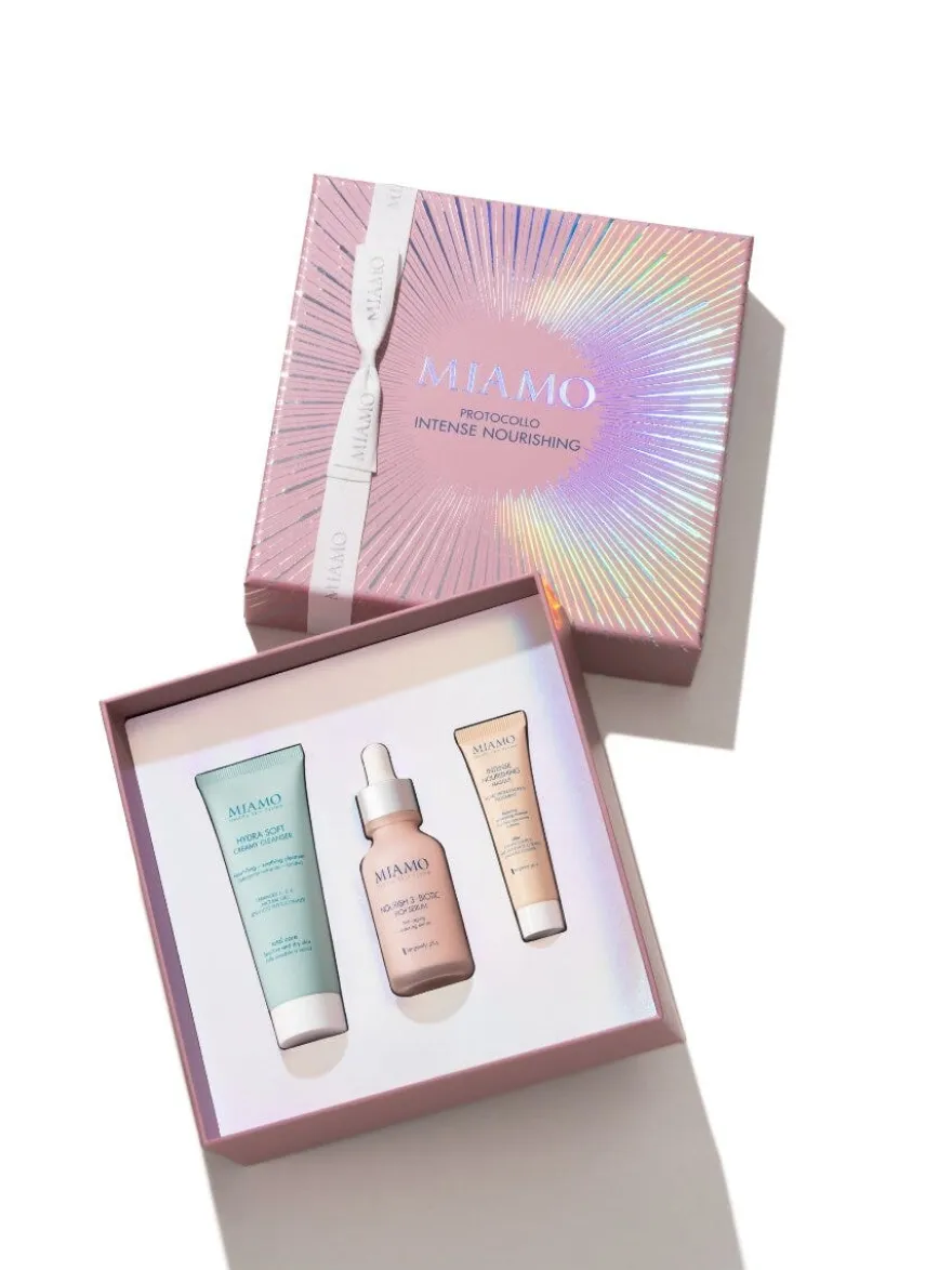 Miamo Cofanetto Intense Nourishing Nourish 3 Biotic Rich Serum 30ml + Maschera 10ml + Hydrasoft Creamy Cleanser 50ml