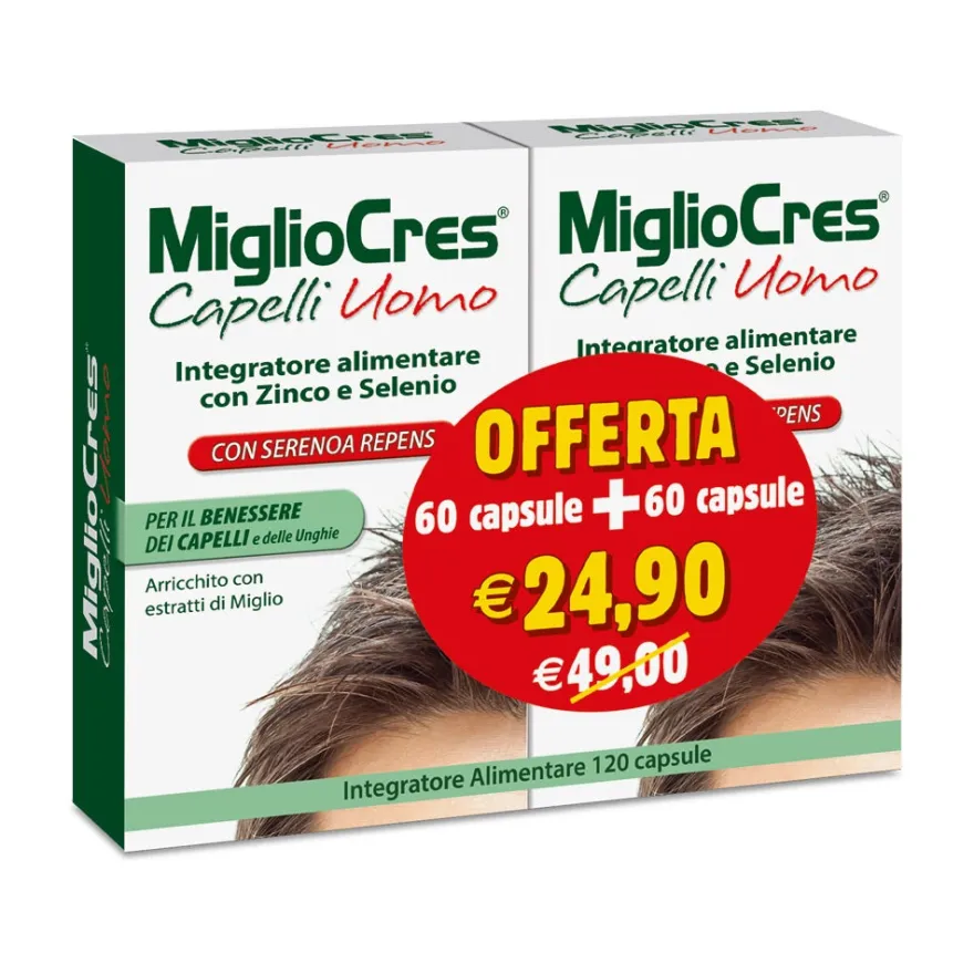 Migliocres Capelli Uomo 60+60 Capsule