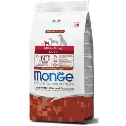 Monge Agnello Riso E Patate Cibo Secco Per Cani Adulti Taglia Piccola Sacco 7,5Kg