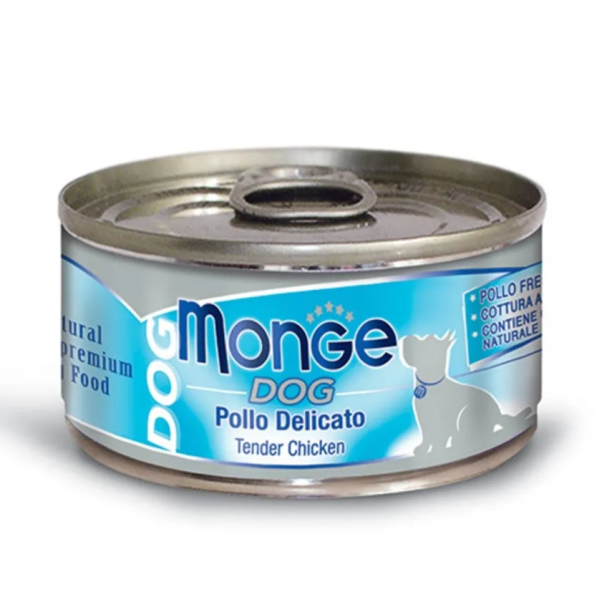 Monge Dog Pollo Delicato Cibo Umido Per Cani Adulti 95g
