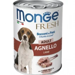Monge Fresh Adult Agnello Cibo Umido Per Cani Adulti 400g