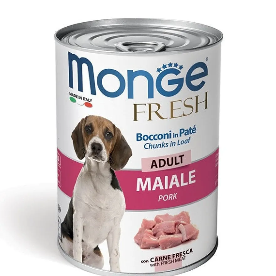 Monge Fresh Adult Maiale Cibo Umido Per Cani Adulti 400g
