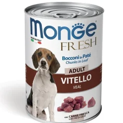 Monge Fresh Adult Vitello Cibo Umido Per Cani Adulti 400g