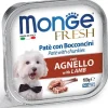 Monge Fresh Paté Bocconcini Con Agnello Cibo Umido Per Cani Adulti 100g