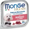 Monge Fresh Paté Bocconcini Con Manzo Cibo Umido Per Cani Adulti 100g