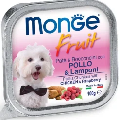 Monge Fruit Pollo E Lamponi Cibo Umido Per Cani Adulti 100g