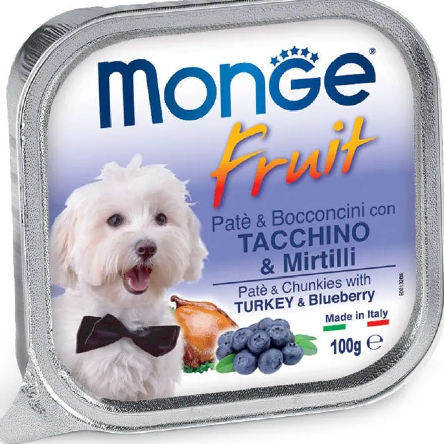 Monge Fruit Tacchino E Mirtilli Cibo Umido Per Cani Adulti 100g