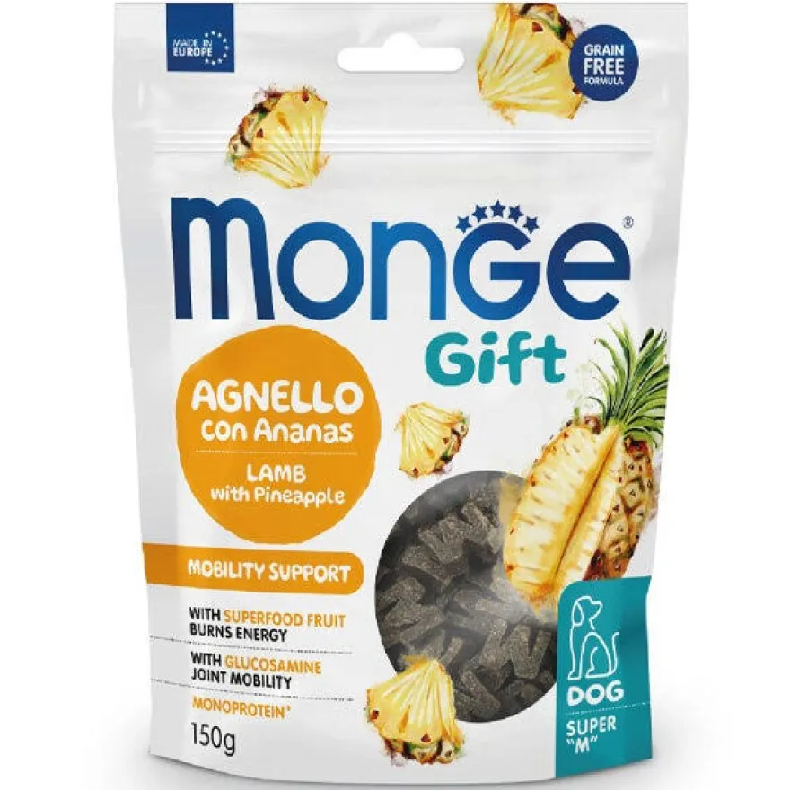 Monge Gift Mobility Snack Per Cani Adulti Agnello e Ananas 150g