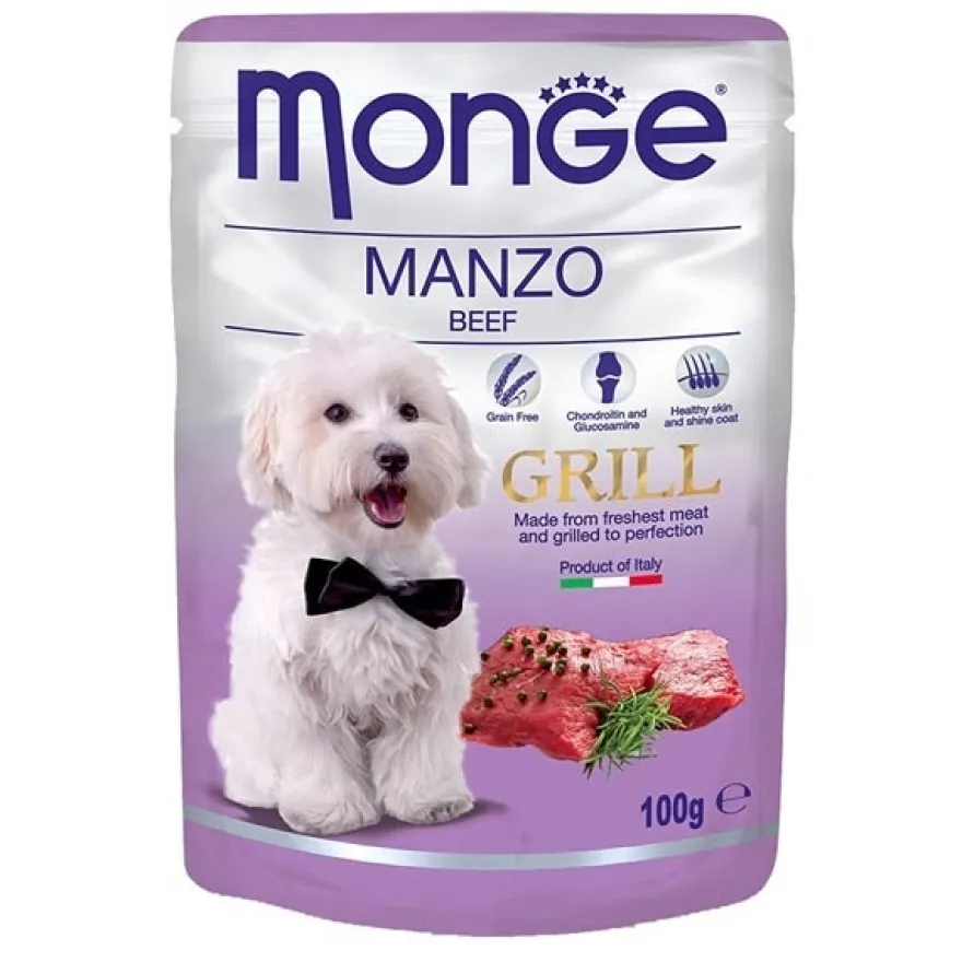 Monge Grill Manzo Cibo Umido Per Cani Adulti 100g