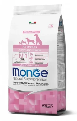 Monge Maiale Riso E Patate Cibo Secco Per Cuccioli Sacco 12 Kg