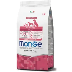 Monge Manzo E Riso Cibo Secco Per Cani Adulti Sacco 12 Kg