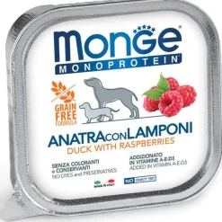 Monge Monoprotein Anatra Con Mirtilli Cibo Umido Per Cani Adulti 150g
