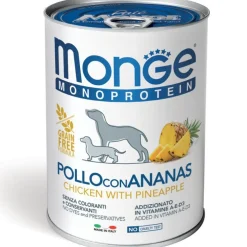 Monge Monoprotein Pollo Con Ananas Cibo Umido Per Cani Adulti 400g