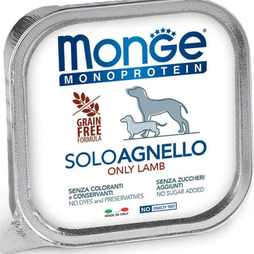 Monge Monoprotein Solo Agnello Cibo Umido Per Cani Adulti 150g
