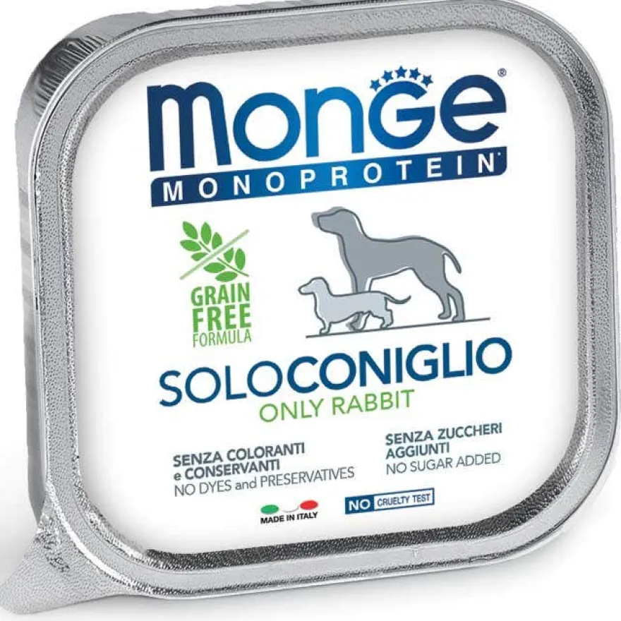 Monge Monoprotein Solo Coniglio Cibo Umido Per Cani Adulti 150g