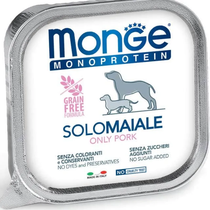 Monge Monoprotein Solo Maiale Cibo Umido Per Cani Adulti 150g