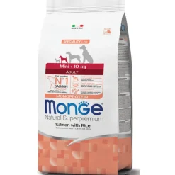 Monge Salmone E Riso Cibo Secco Per Cani Adulti Taglia Piccola Sacco 800g