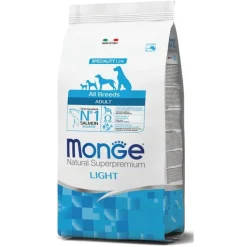 Monge Salmone E Riso Light Cibo Secco Cani Adulti Sacco 2,5 Kg
