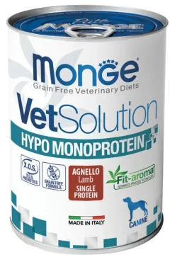 Monge VetSolution Hypo Monoprotein Canine Agnello Lattina 400g