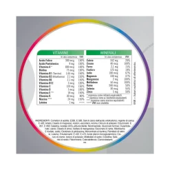 Multicentrum Adulti 50+ Integratore Alimentare Multivitaminico Vitamina B D E Magnesio Calcio 30 Compresse
