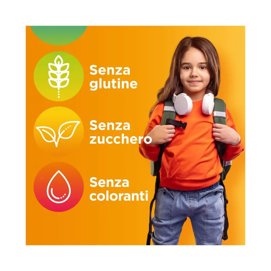 Multicentrum Baby Kids Integratore Multivitaminico Multiminerale Vitamine/Ferro/Calcio Bimbi 3Anni+ 14 Bustine