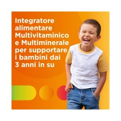 Multicentrum Baby Kids Integratore Multivitaminico Multiminerale Vitamine/Ferro/Calcio Bimbi 3Anni+ 14 Bustine