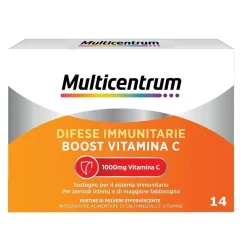 Multicentrum Difese Immunitarie Boost Vitamina C Integratore Alimentare Sali Minerali Vitamine 14 Bustine