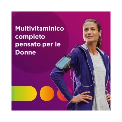 Multicentrum Donna Integratore Alimentare Multivitaminico Vitamina D Calcio Ferro Acido Folico 30Cpr