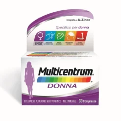 Multicentrum Donna Integratore Alimentare Multivitaminico Vitamina D Calcio Ferro Acido Folico 30Cpr