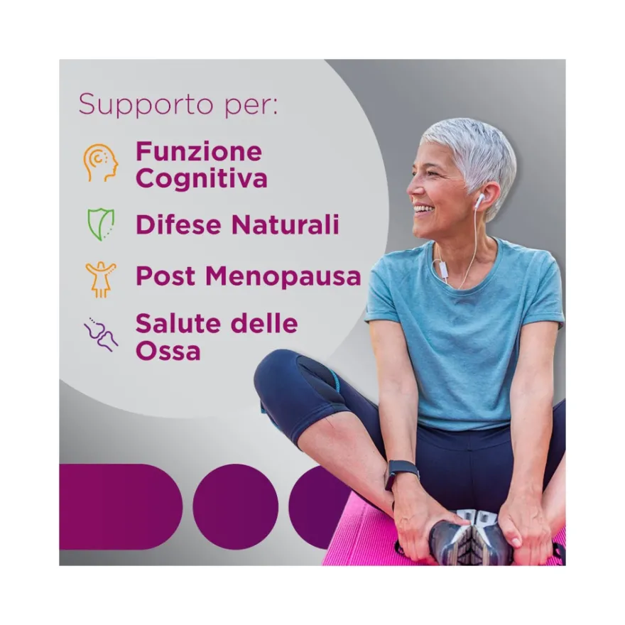 Multicentrum Donna 50+ Integratore Multivitaminico Multiminerale Calcio Ferro Acido Folico 60 Compresse