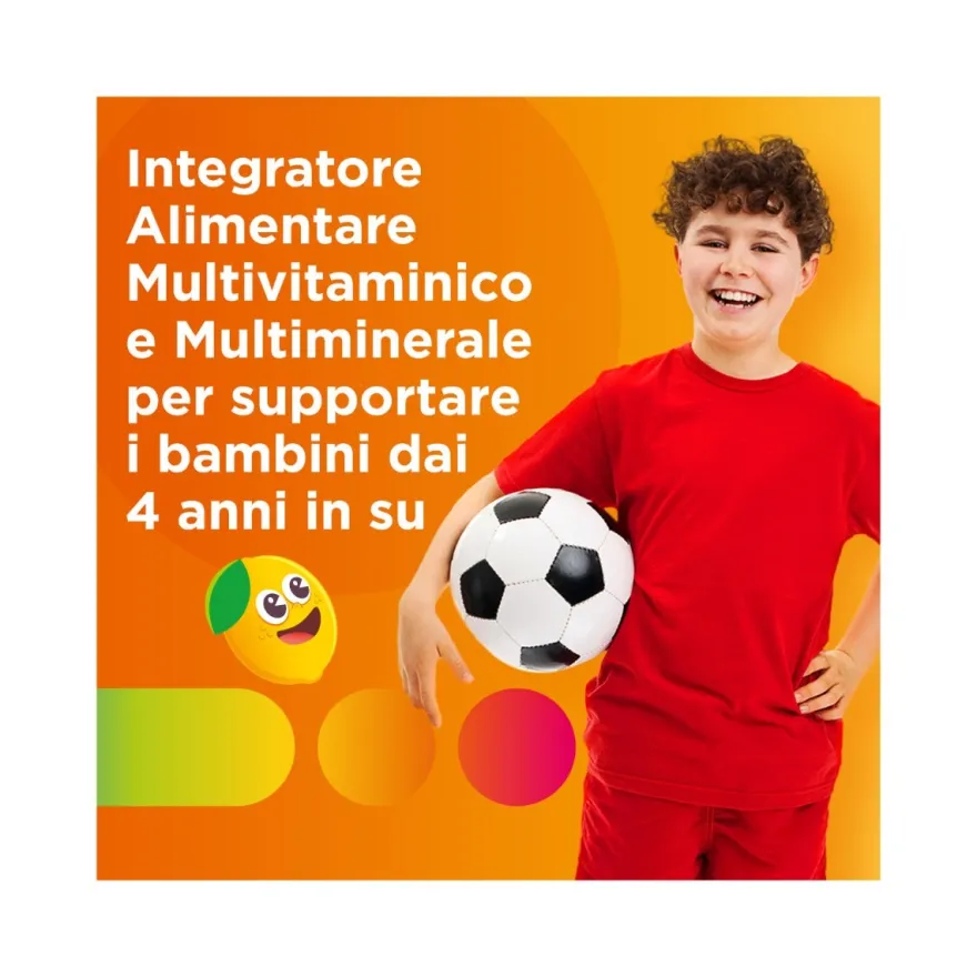 Multicentrum Junior Integratore Alimentare Vitamine Bambini 4+ Vitamina D3 Vitamina C Ferro 30 Cpr
