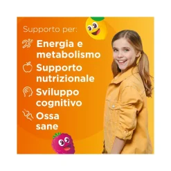 Multicentrum Junior Integratore Alimentare Vitamine Bambini 4+ Vitamina D3 Vitamina C Ferro 30 Cpr