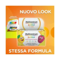 Multicentrum Junior Integratore Alimentare Vitamine Bambini 4+ Vitamina D3 Vitamina C Ferro 30 Cpr