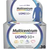 Multicentrum Uomo 50+ Integratore Alimentare Multivitaminico Vitamina D3 C B Zinco Magnesio 30 Compresse