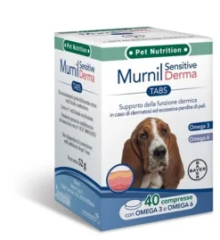 Murnil Sensitive Derma Mangime Complementare Cani 40 Compresse