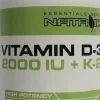Natroid Vitamin D-3 2000IU + K2 120 Compresse